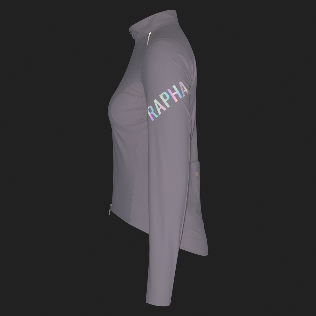 Women's Pro Team Long Sleeve Shadow Jersey - Blush/Rainbow Reflective