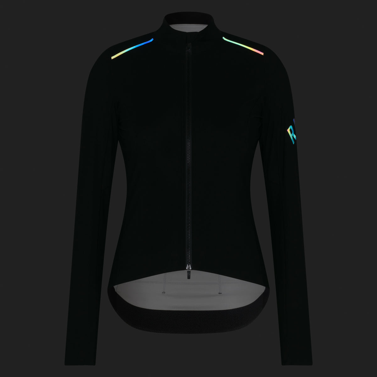 Women's Pro Team Long Sleeve Shadow Jersey - Black/Rainbow Reflective