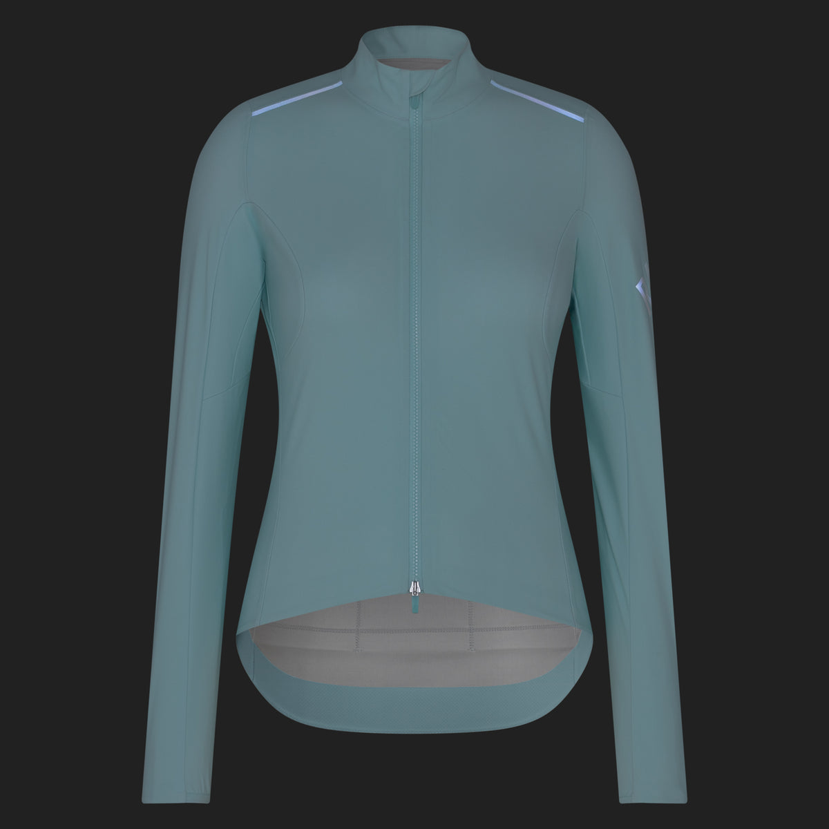 Women's Pro Team Long Sleeve Shadow Jersey - Aqua/White Reflective