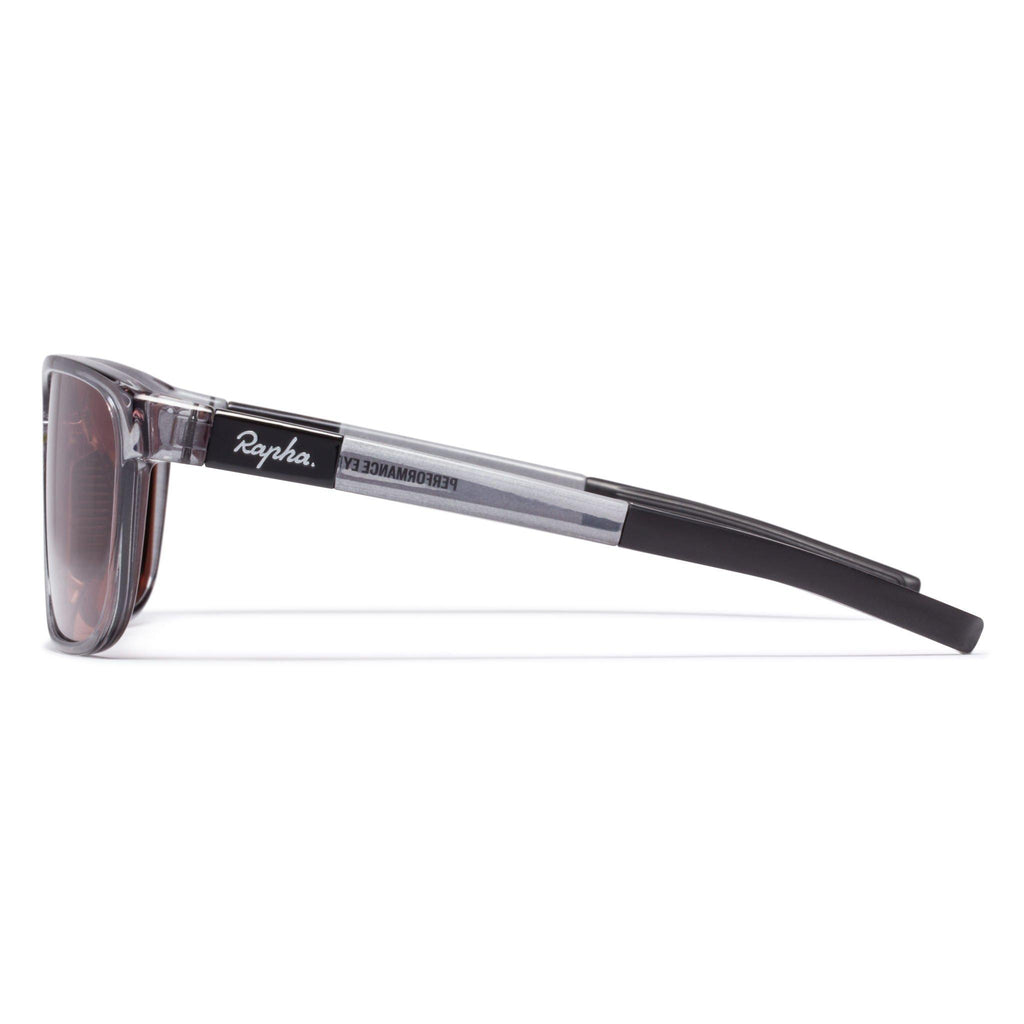 Classic Glasses - Black Clear Gloss/Rose Lens