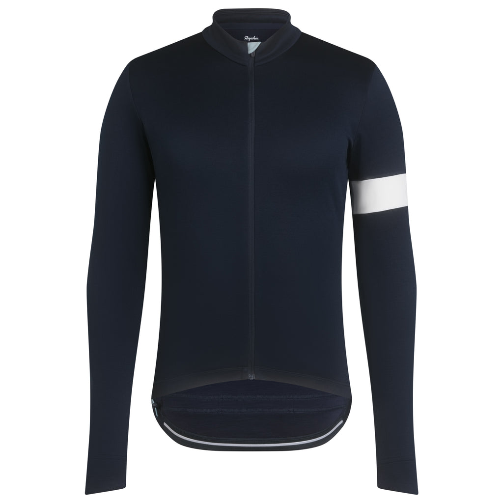 Men's Classic Long Sleeve Jersey - Dark Navy/White/Light Blue