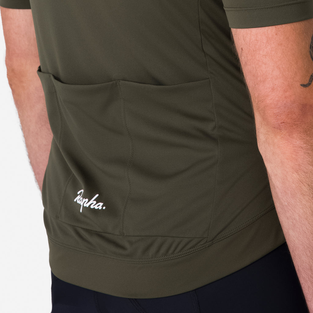Men's Core Jersey - Dark Green/White