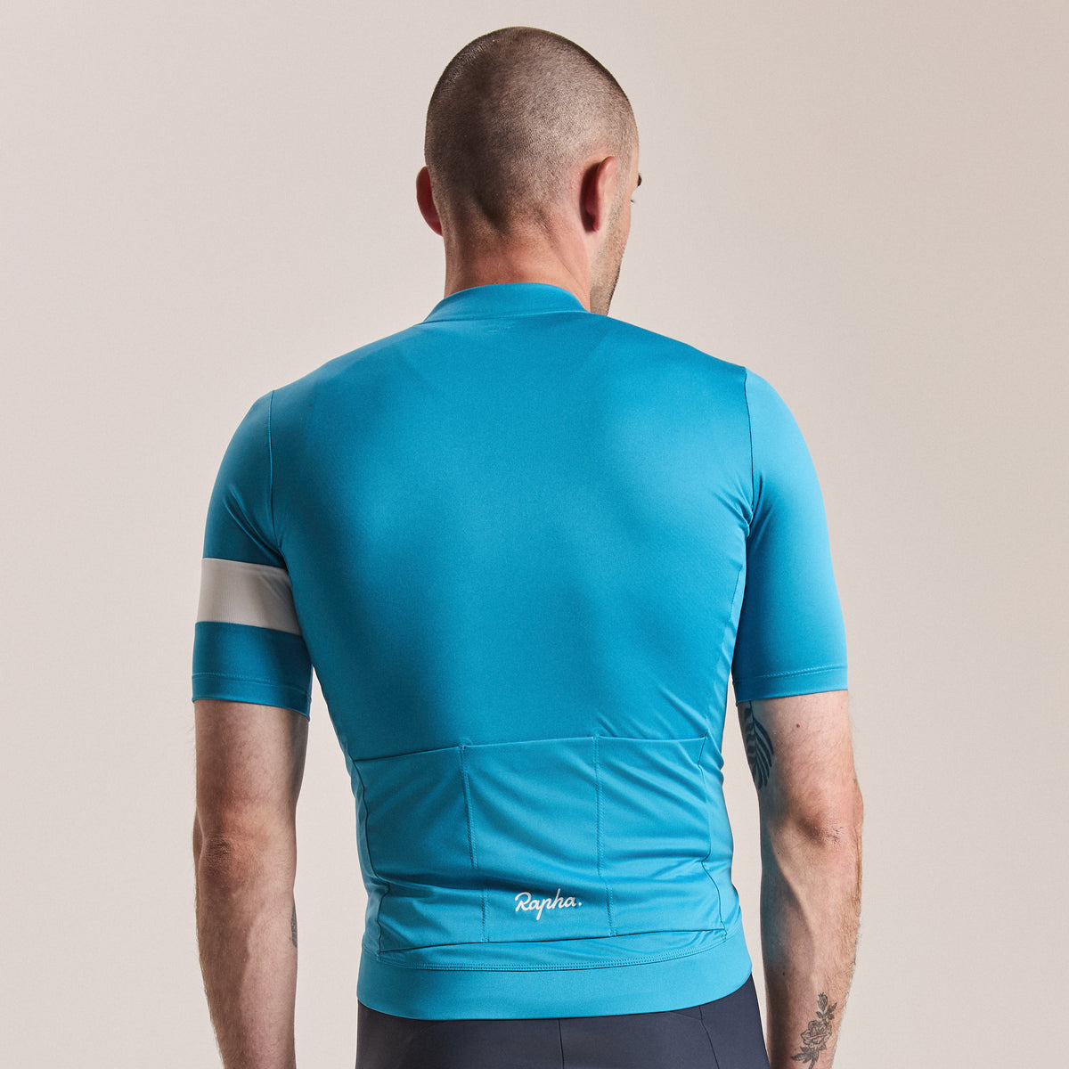Men's Core Jersey - Teal Blue/White