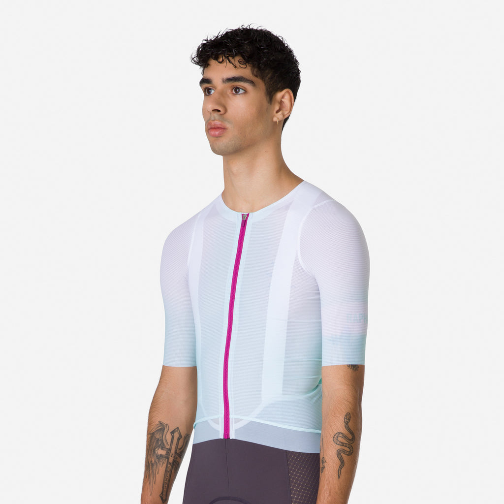 Men's Pro Team Ghost Jersey - Light Aqua/Rose Violet