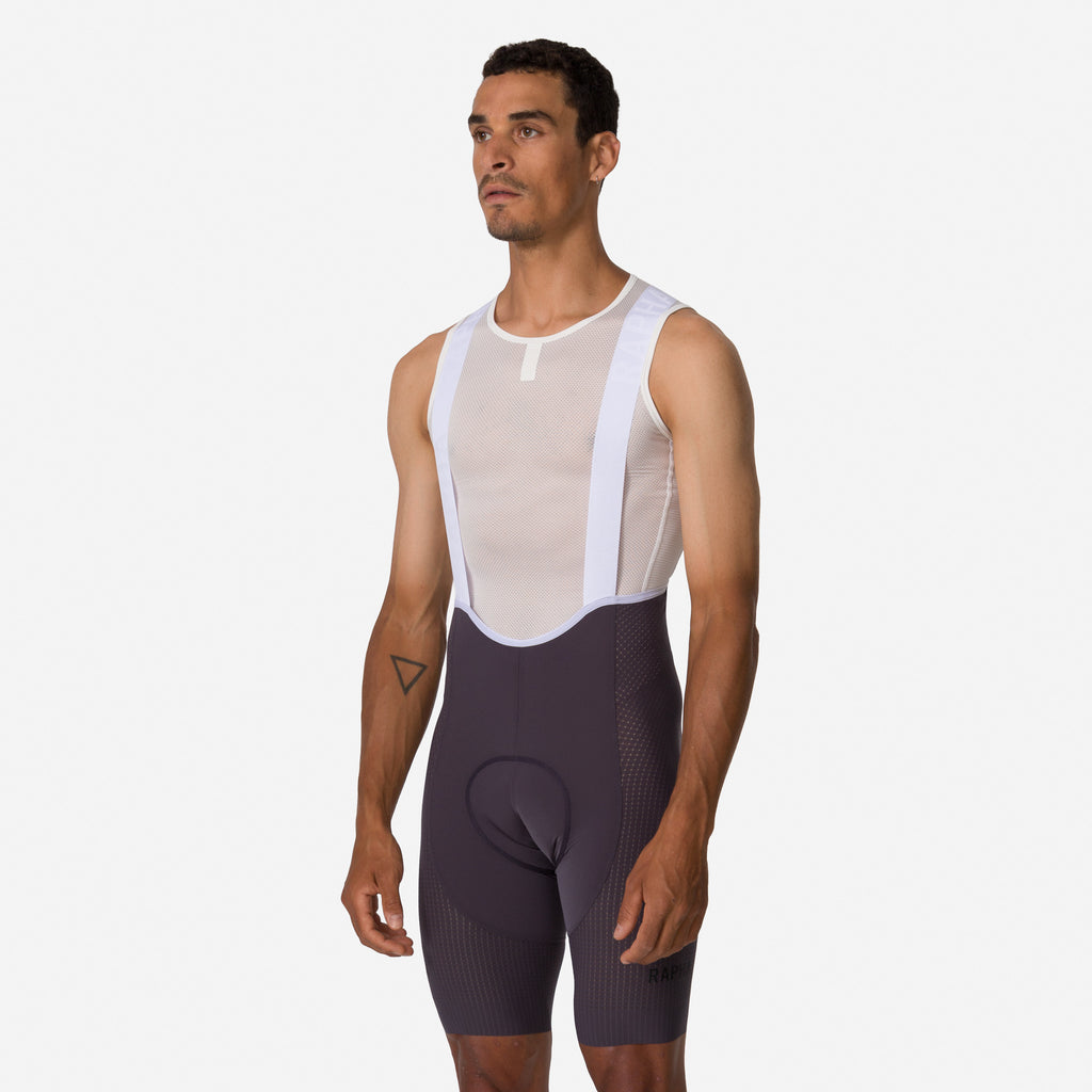 Men's Pro Team Ghost Bib Shorts - Long - Iron Grey/White