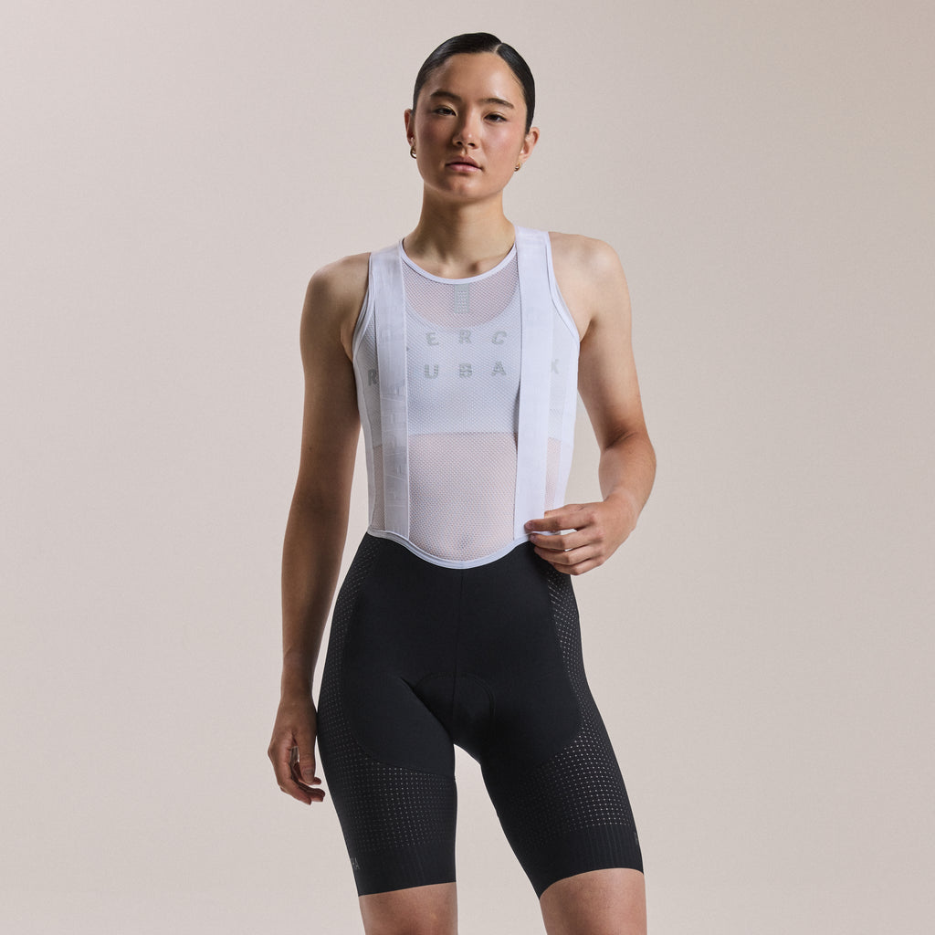 Women's Pro Team Ghost Bib Shorts - Long - Black/White