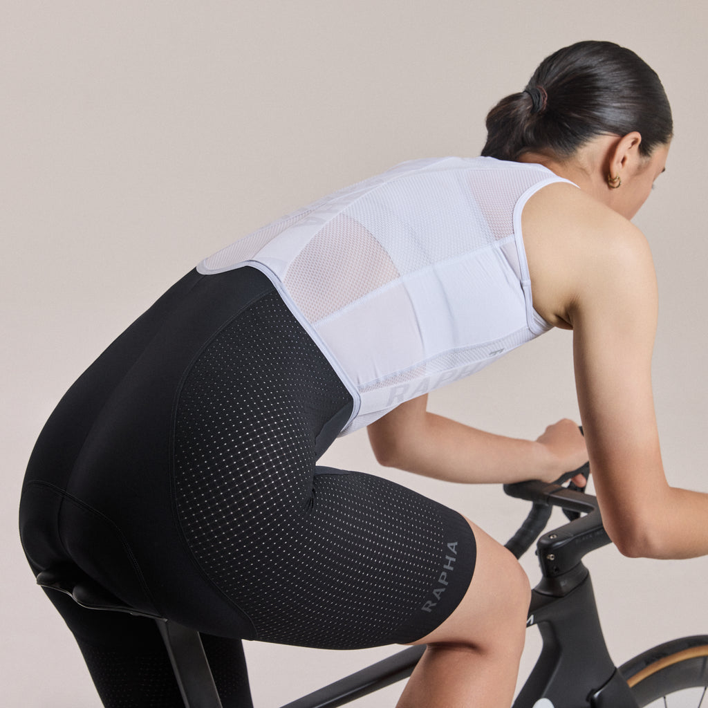 Women's Pro Team Ghost Bib Shorts - Long - Black/White