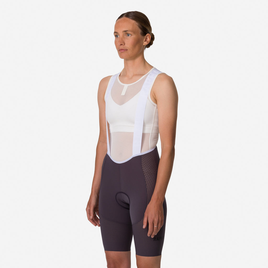Women's Pro Team Ghost Bib Shorts - Long - Iron Grey/White