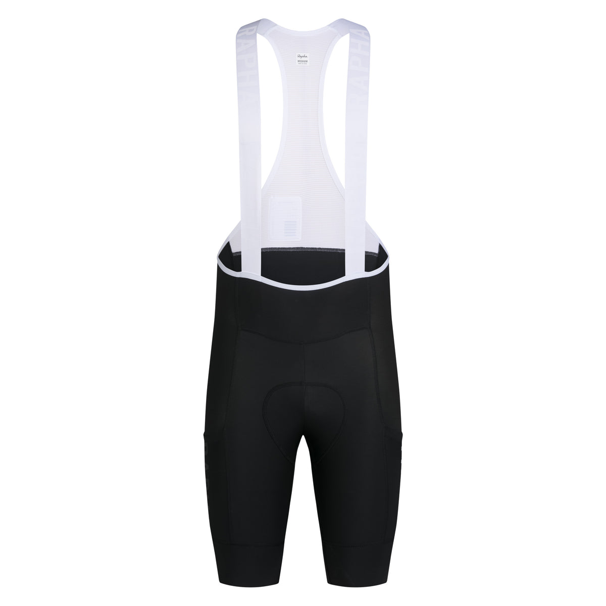 Men's Pro Team Cargo Bib Shorts - Regular - Black/White