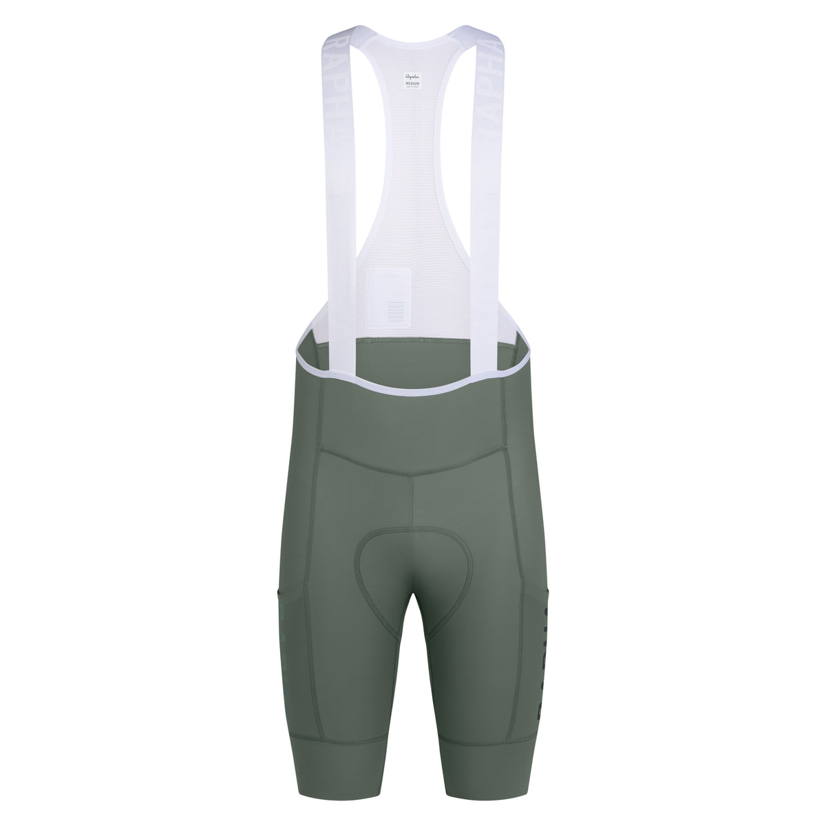 Men's Pro Team Cargo Bib Shorts - Regular - Laurel/White