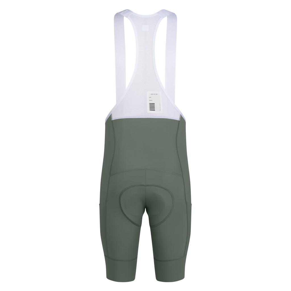 Men's Pro Team Cargo Bib Shorts - Regular - Laurel/White