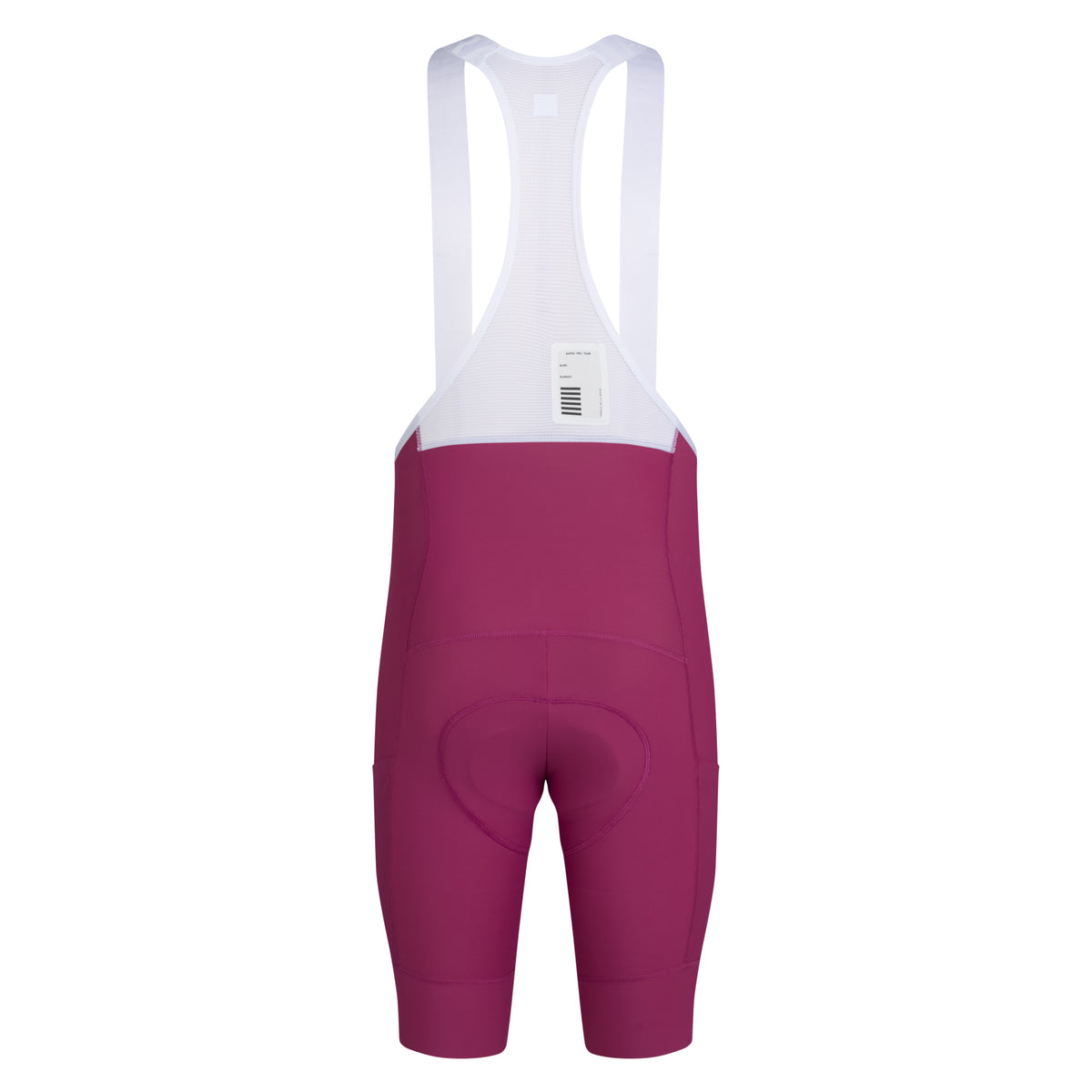 Men's Pro Team Cargo Bib Shorts - Regular - Raspberry/White