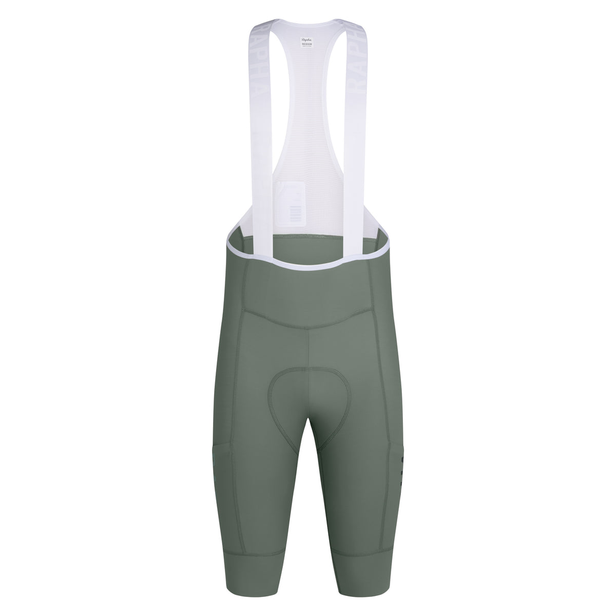Men's Pro Team Cargo Bib Shorts - Long - Laurel/White