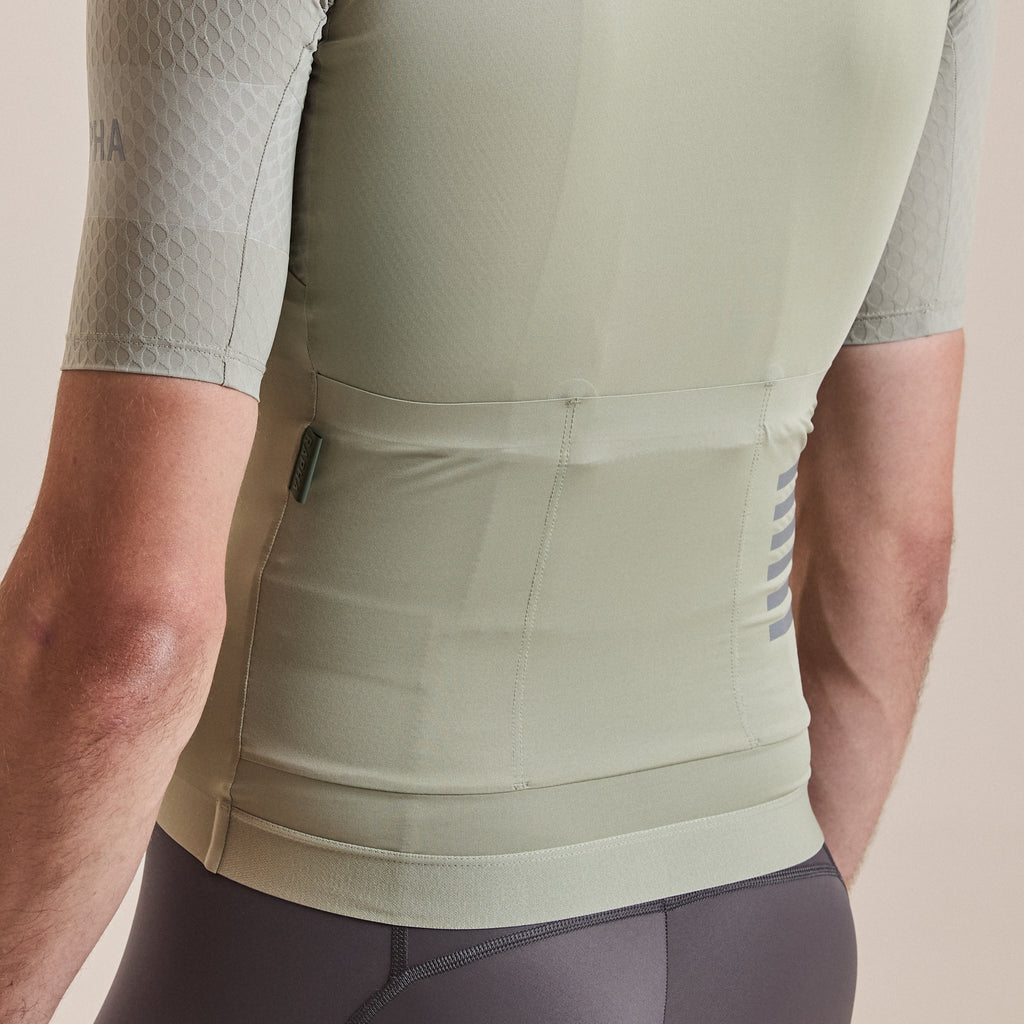 Men's Pro Team Aero Jersey IV - Seagrass/Silver Reflective