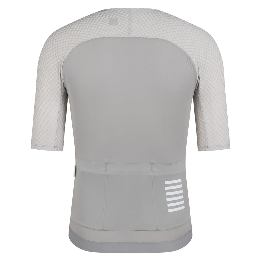 Men's Pro Team Aero Jersey IV - Smoky Silver/White