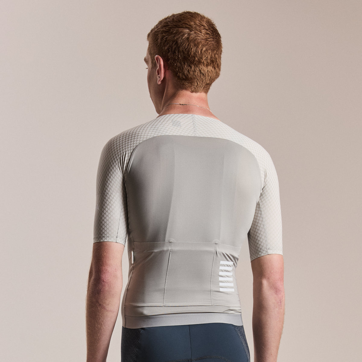 Men's Pro Team Aero Jersey IV - Smoky Silver/White