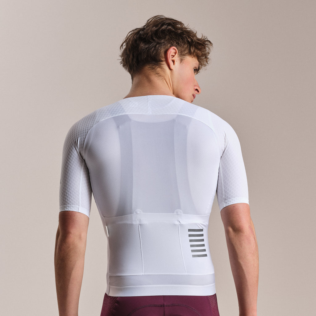 Men's Pro Team Aero Jersey IV - White/White