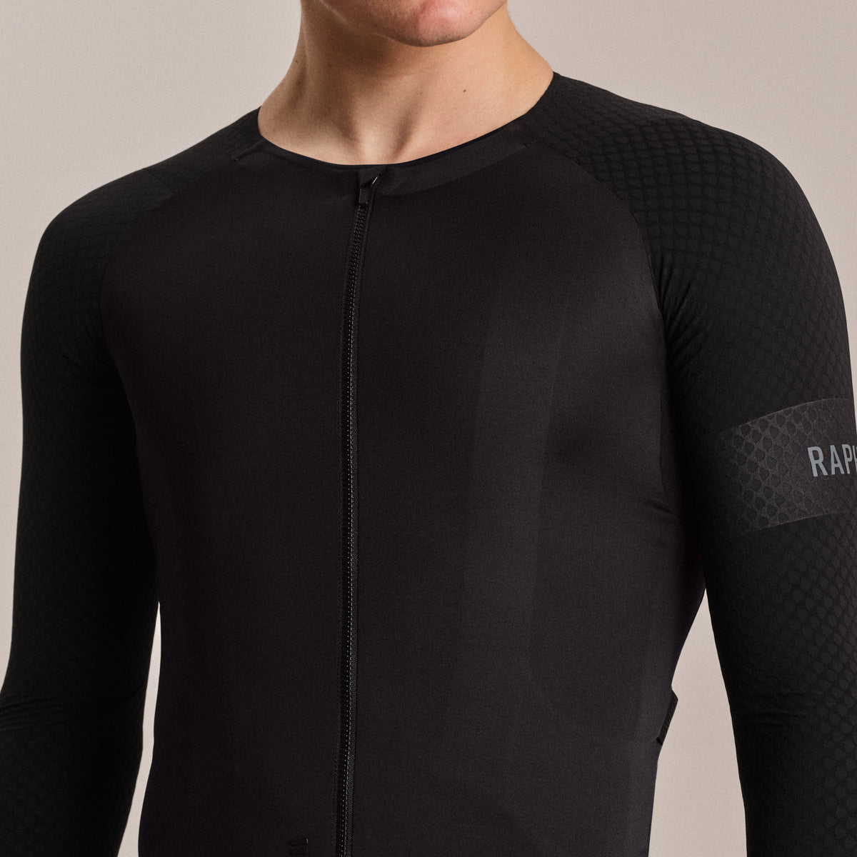 Men's Pro Team Long Sleeve Aero Jersey - Black/Black - Restock Coming Soon