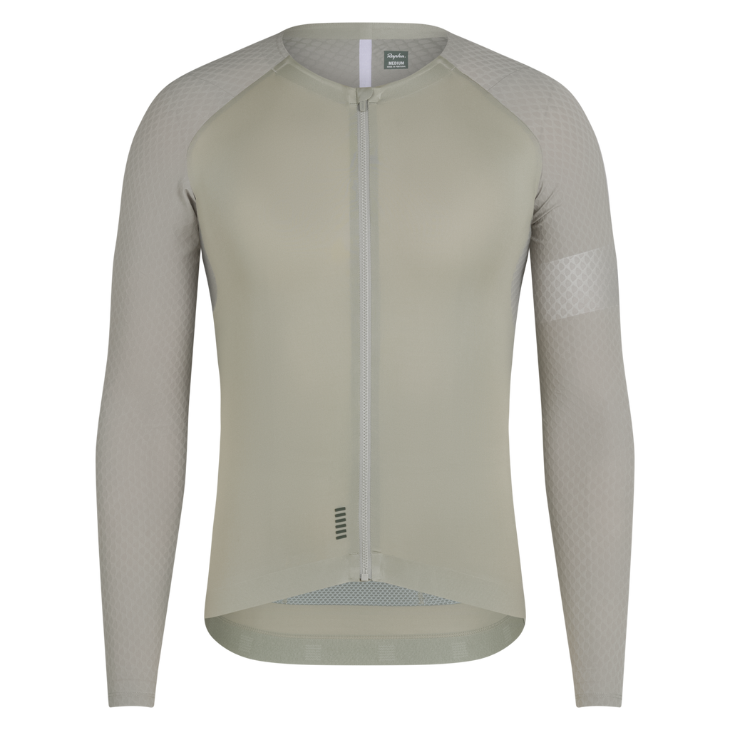 Men's Pro Team Long Sleeve Aero Jersey - Seagrass/Silver Reflective