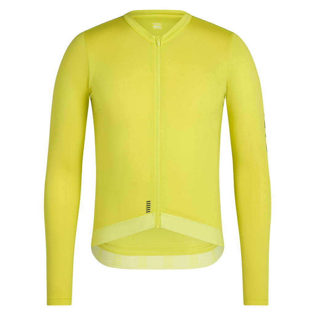 Men's Pro Team Long Sleeve Lightweight Jersey III - Chartreuse/Black