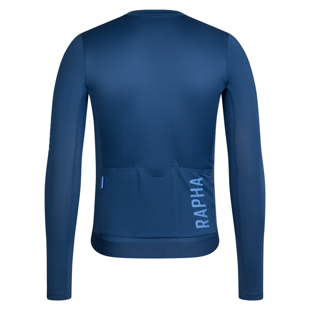 Men's Pro Team Long Sleeve Lightweight Jersey III - Denim Blue/Bluebell