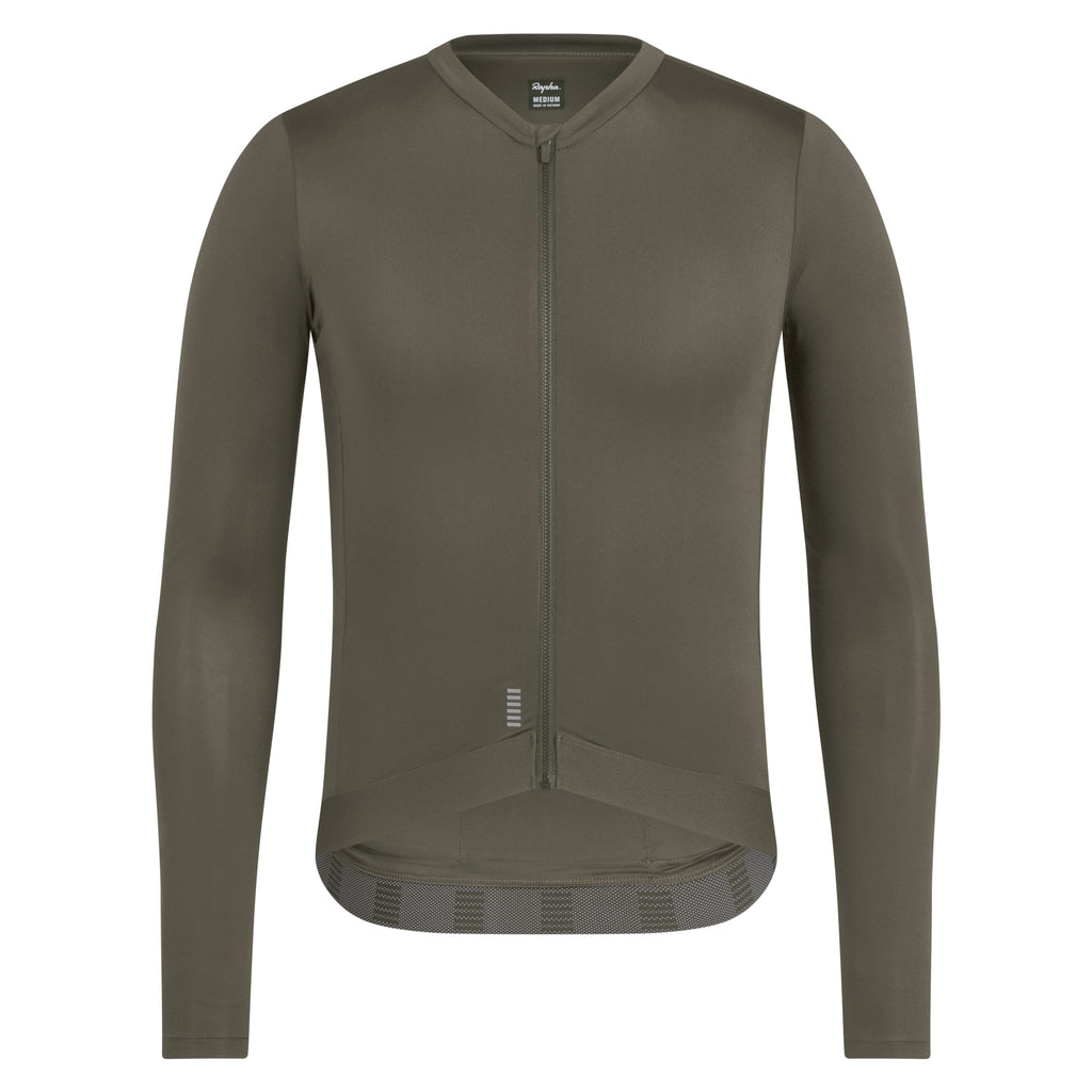 Men's Pro Team Long Sleeve Lightweight Jersey III - Moss Green/Smoky Silver