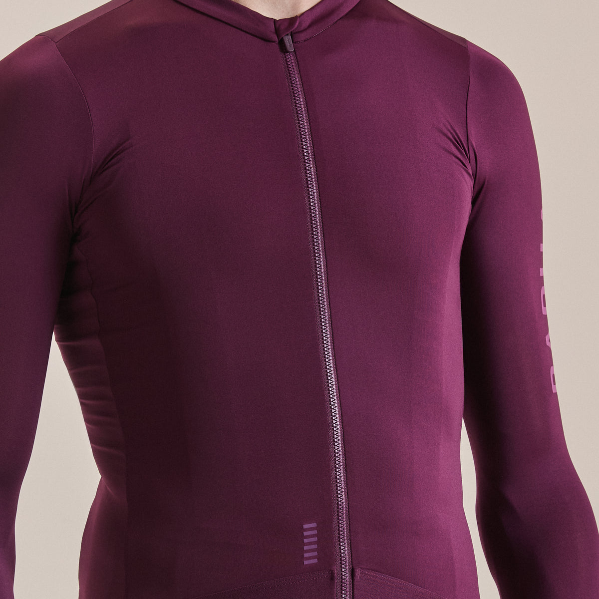 Men's Pro Team Long Sleeve Lightweight Jersey III - Plum/Deep Magenta