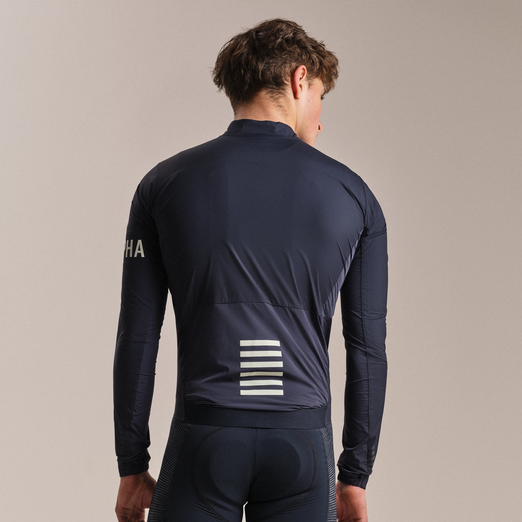 Men's Pro Team Lightweight Wind Jacket II - Carbon/White