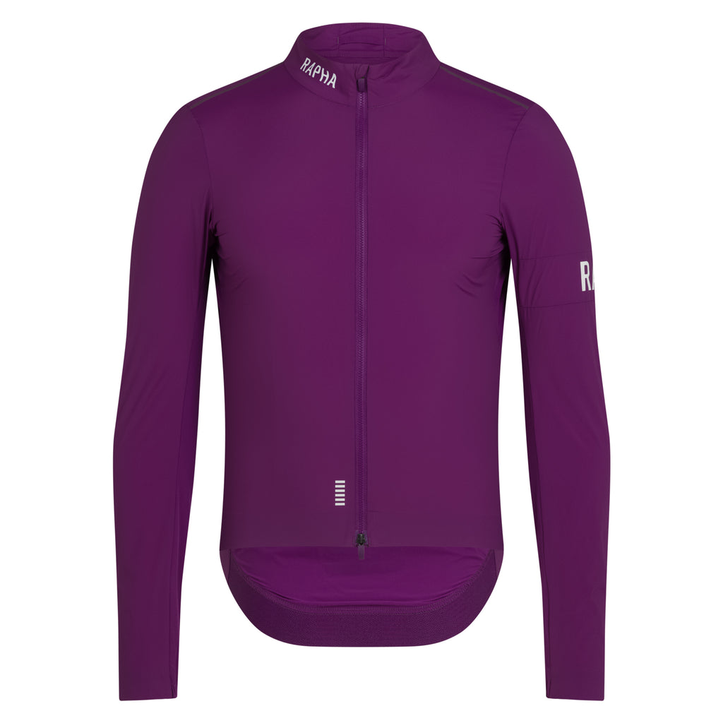 Men's Pro Team Lightweight Wind Jacket II - Deep Magenta/White