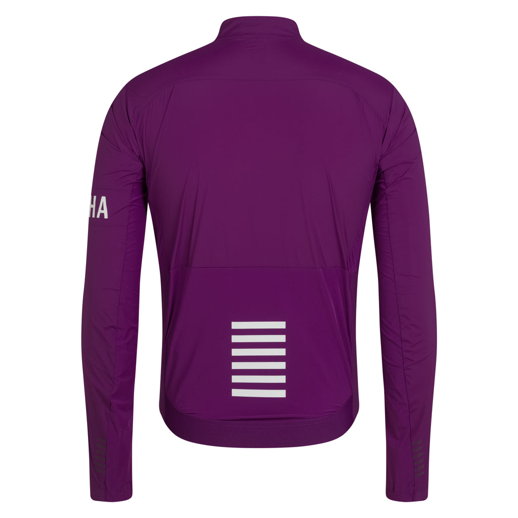 Men's Pro Team Lightweight Wind Jacket II - Deep Magenta/White