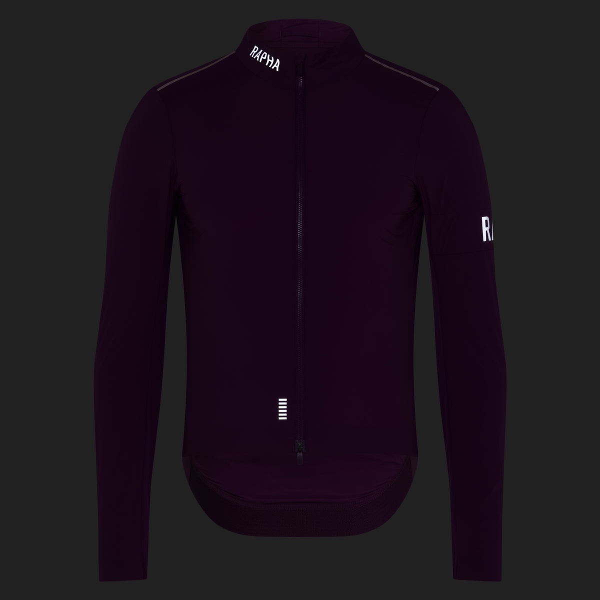 Men's Pro Team Lightweight Wind Jacket II - Deep Magenta/White
