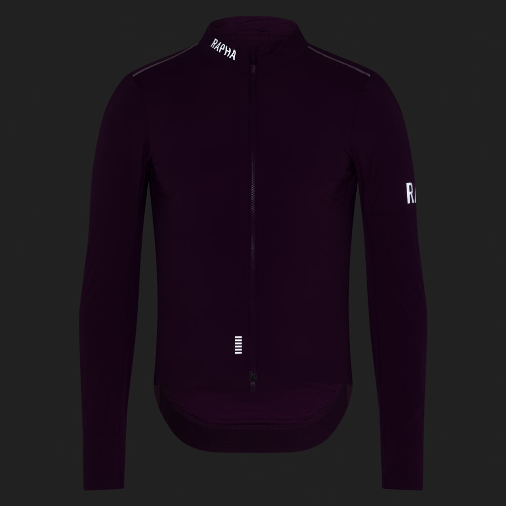 Men's Pro Team Lightweight Wind Jacket II - Deep Magenta/White