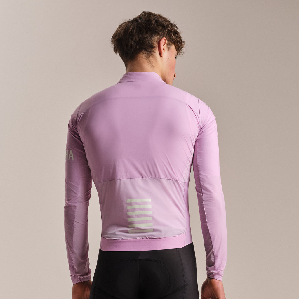 Men's Pro Team Lightweight Wind Jacket II - Quartz/White
