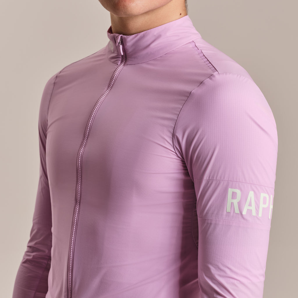 Men's Pro Team Lightweight Wind Jacket II - Quartz/White