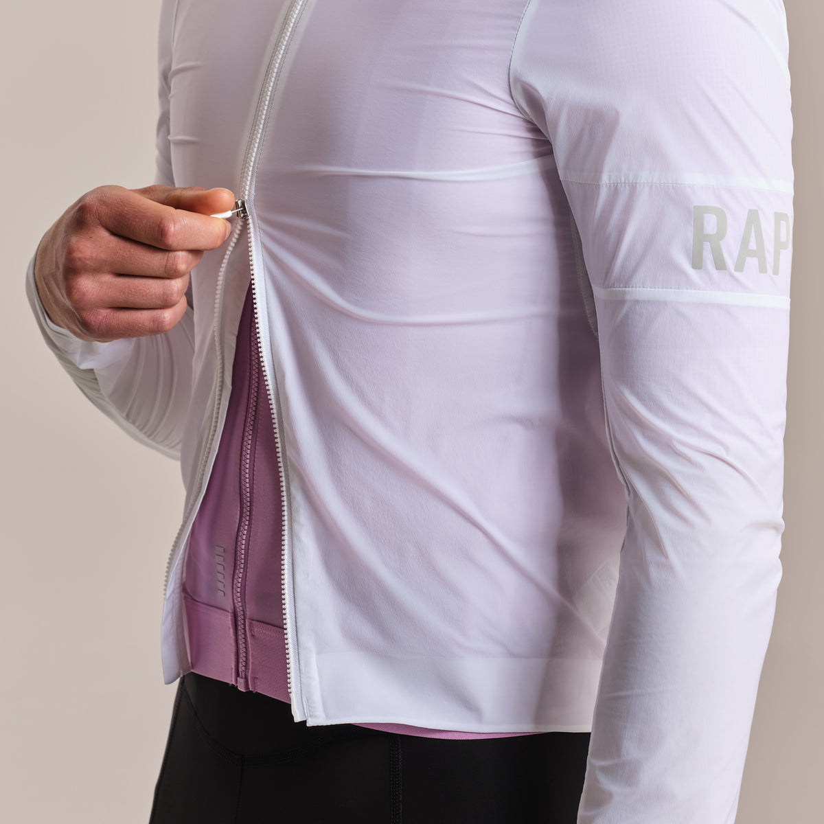 Men's Pro Team Lightweight Wind Jacket II - White/Silver