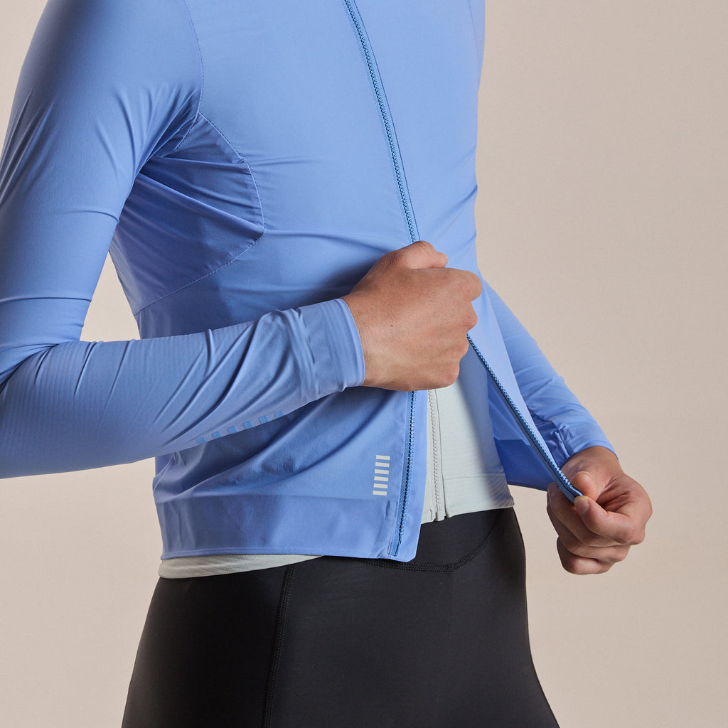 Women's Pro Team Lightweight Wind Jacket II - Bluebell/White