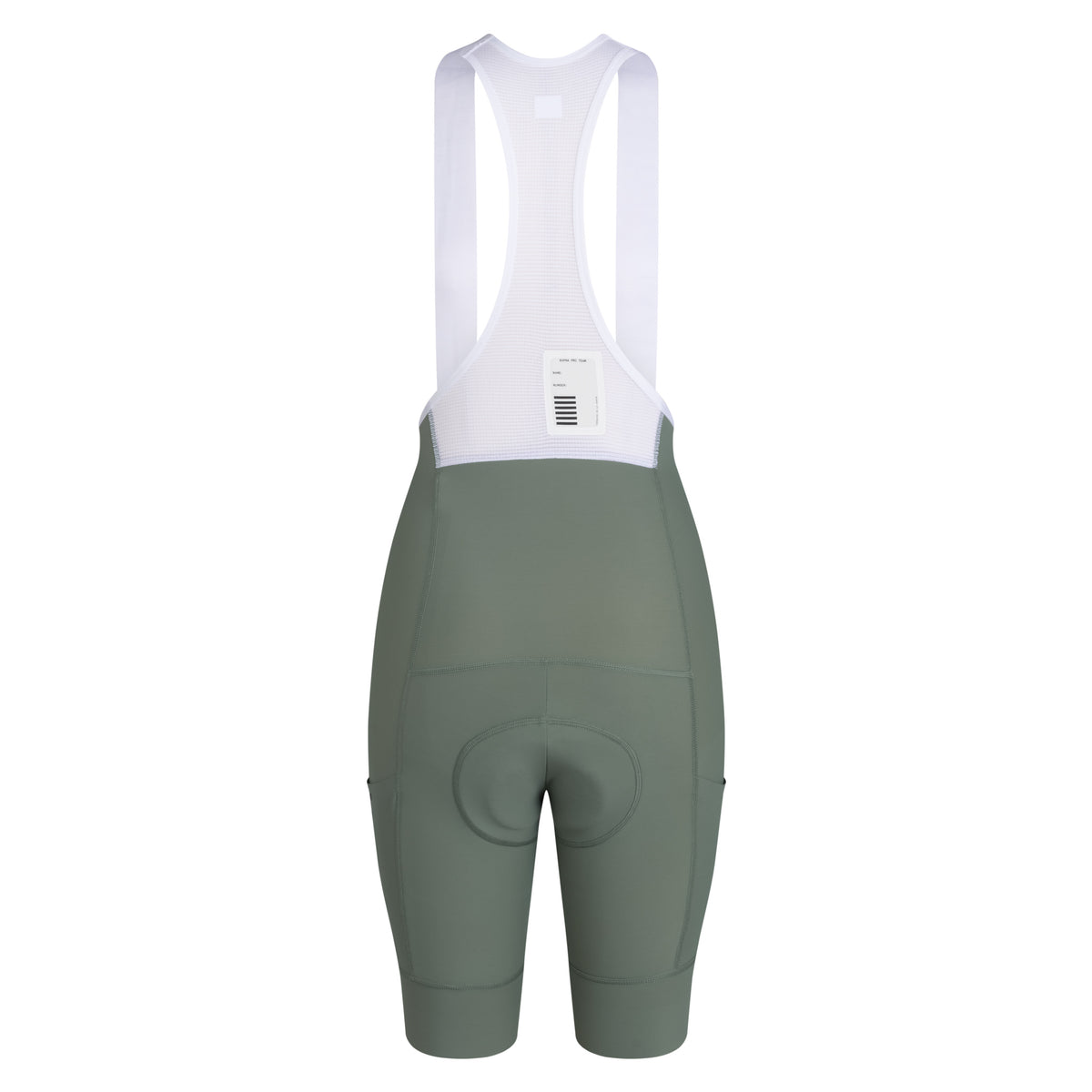Women's Pro Team Cargo Bib Shorts - Regular - Laurel/White