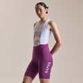 Women's Pro Team Cargo Bib Shorts - Regular - Deep Magenta/White