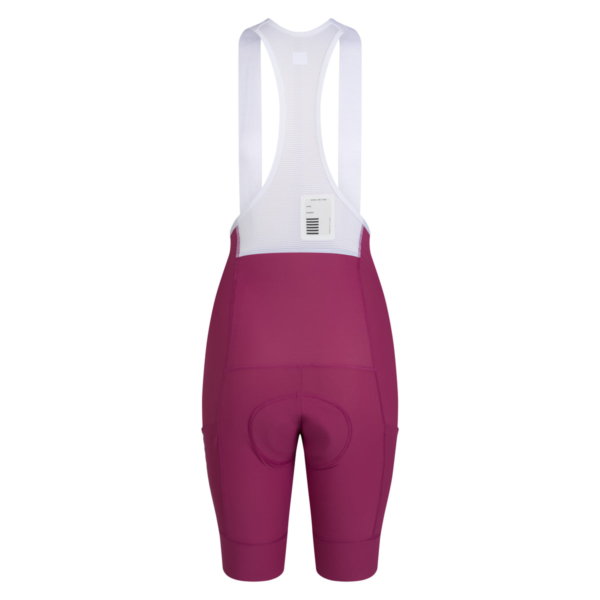 Women's Pro Team Cargo Bib Shorts - Regular - Raspberry/White