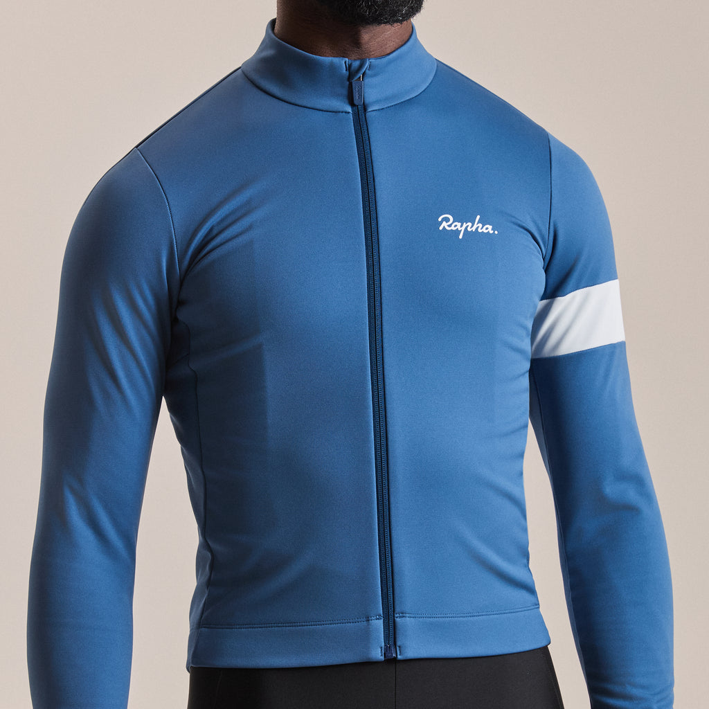 Men's Core Winter Jacket - Denim Blue/White