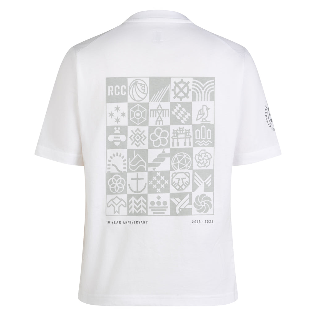 RCC 10 Women's Short Sleeve Tee - White/Grey