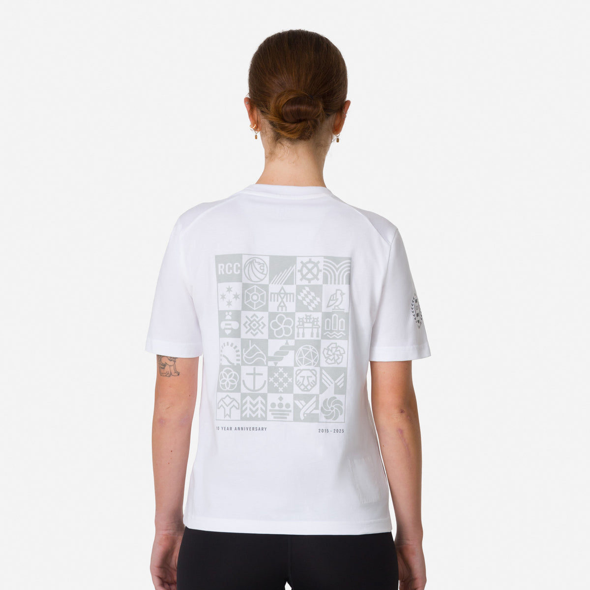RCC 10 Women's Short Sleeve Tee - White/Grey