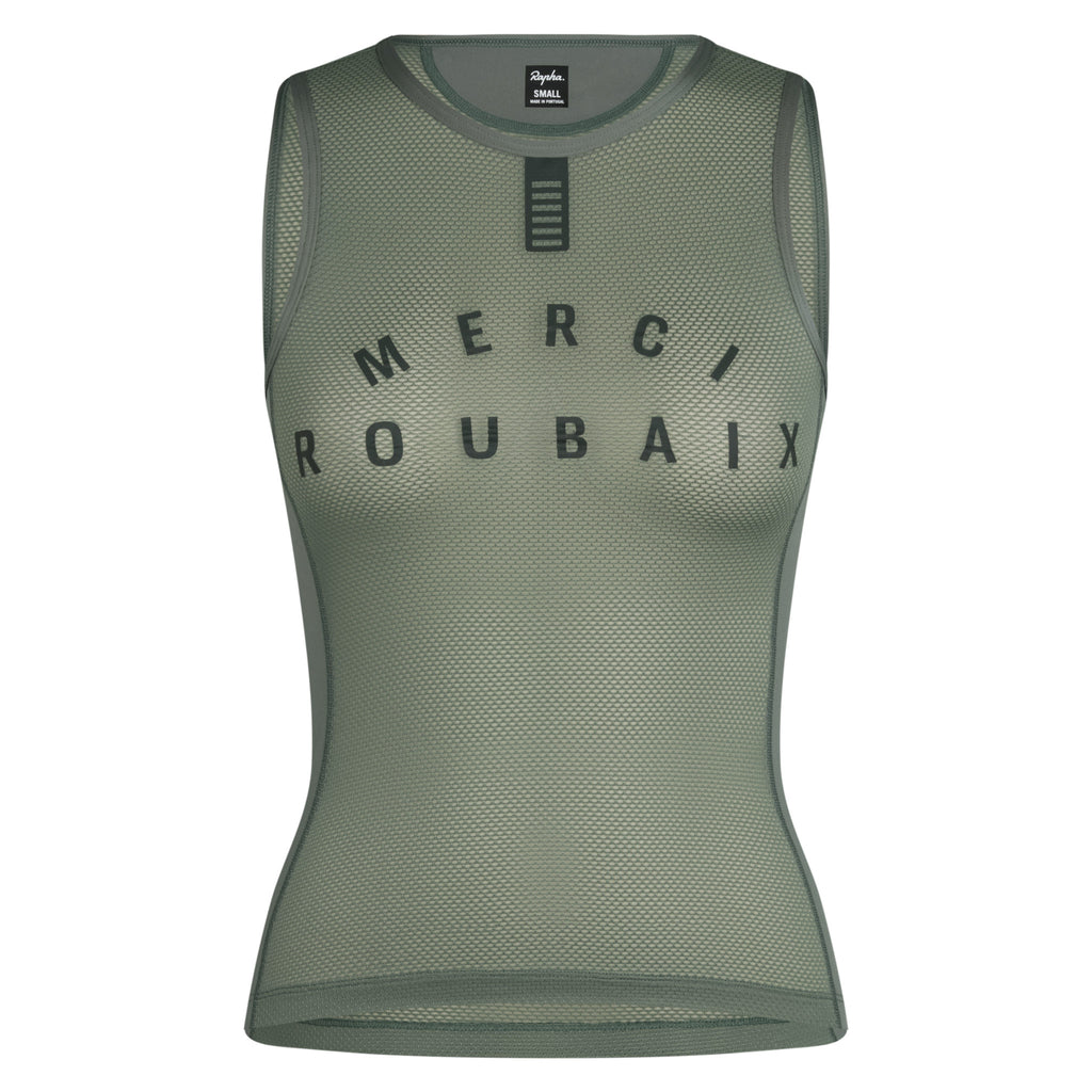 Women's Pro Team Sleeveless Race Base Layer - Laurel/Deep Forest
