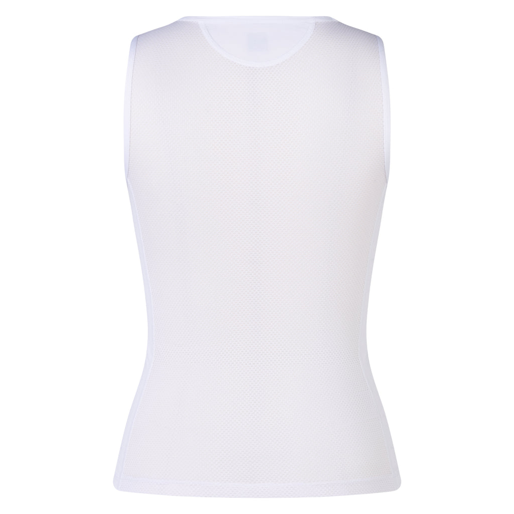 Women's Pro Team Sleeveless Race Base Layer - White/White