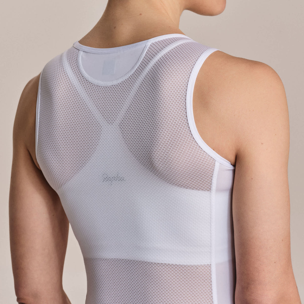 Women's Pro Team Sleeveless Race Base Layer - White/White