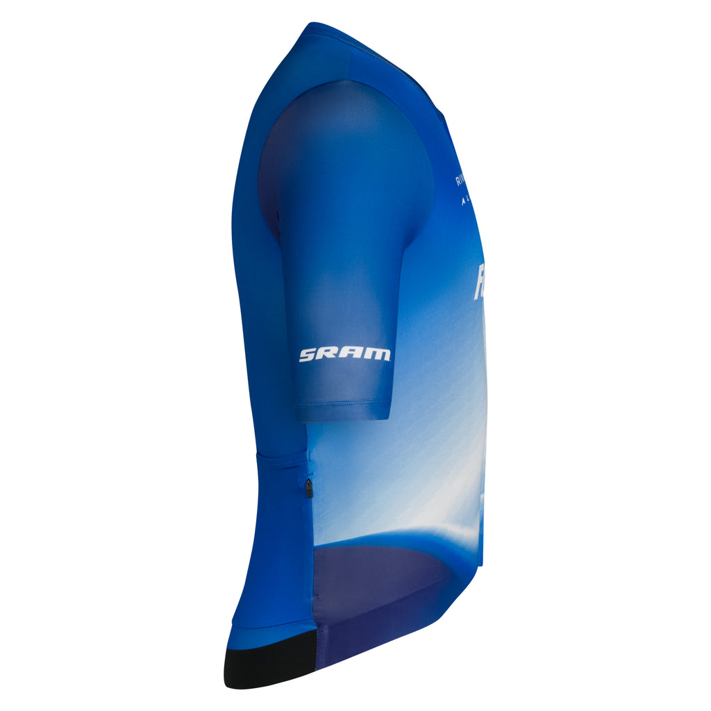 Kate Courtney Men's Pro Team Rouleur Jersey - Fossil Blue/Cornflower