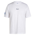 Kate Courtney Short Sleeve Cotton T-Shirt - White/Fossil Blue