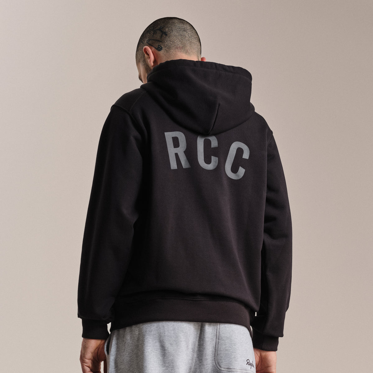 RCC Cotton Hoodie - Black/High-Vis Pink