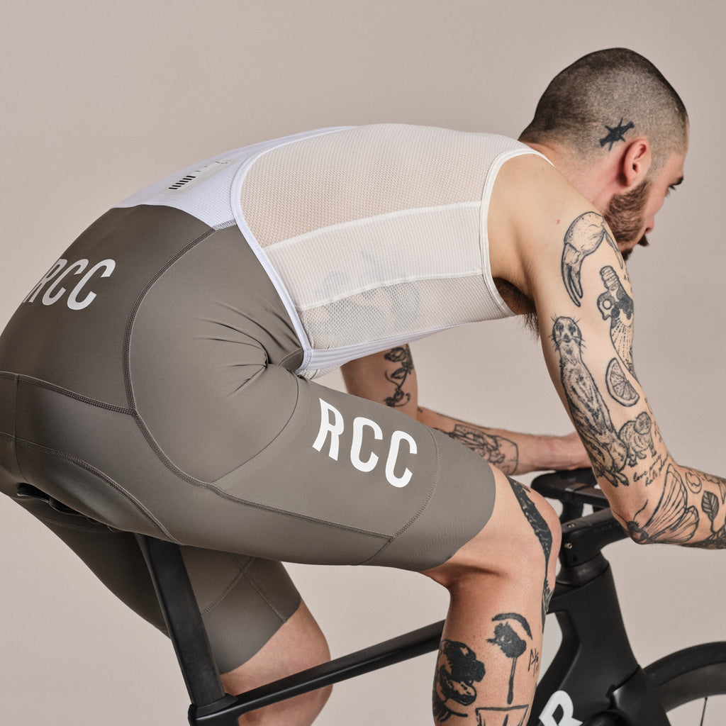 Men's RCC Pro Team Cargo Bib Shorts - Long - Smoke/White