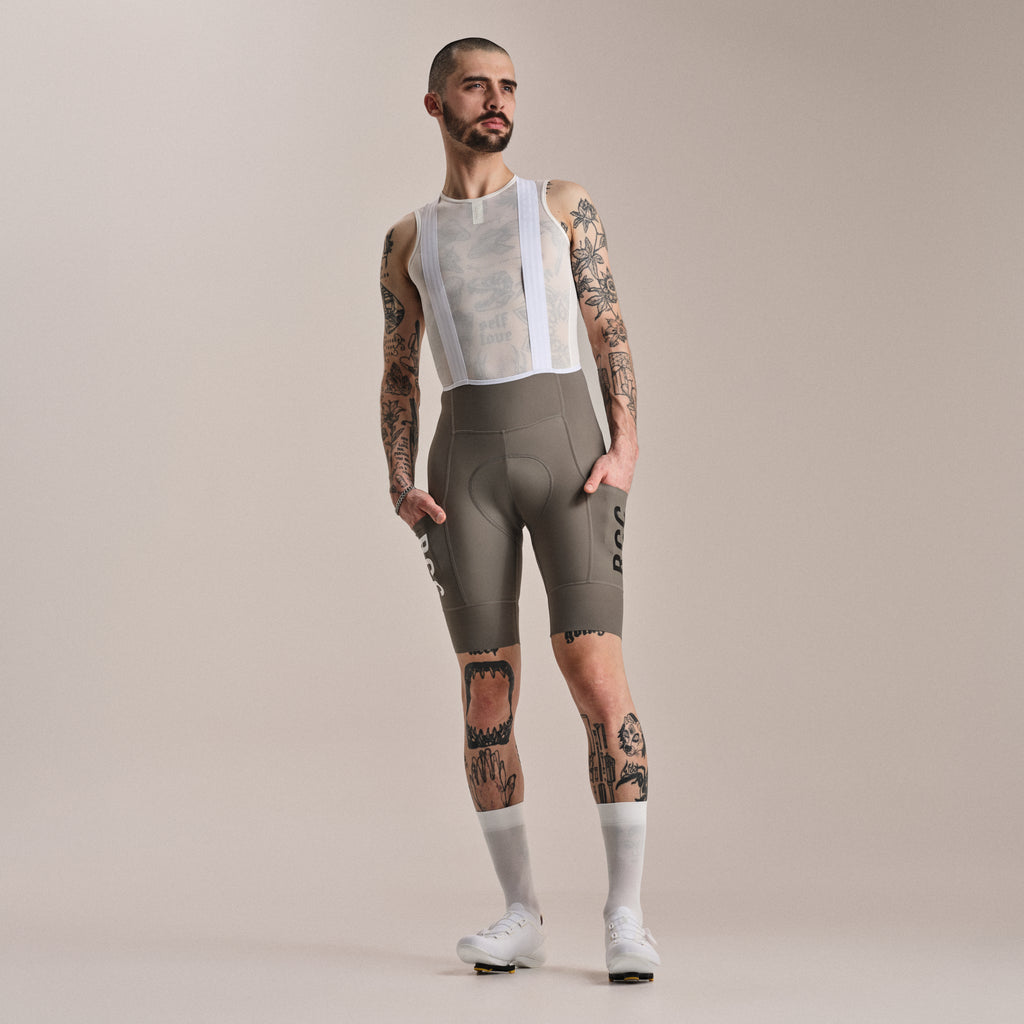 Men's RCC Pro Team Cargo Bib Shorts - Regular - Smoke/White
